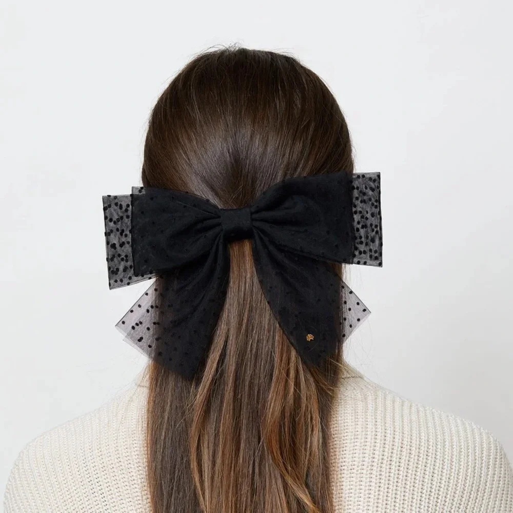 LELE SADOUGHI Swiss Dot Sheer Bow Barrette - Price Firm